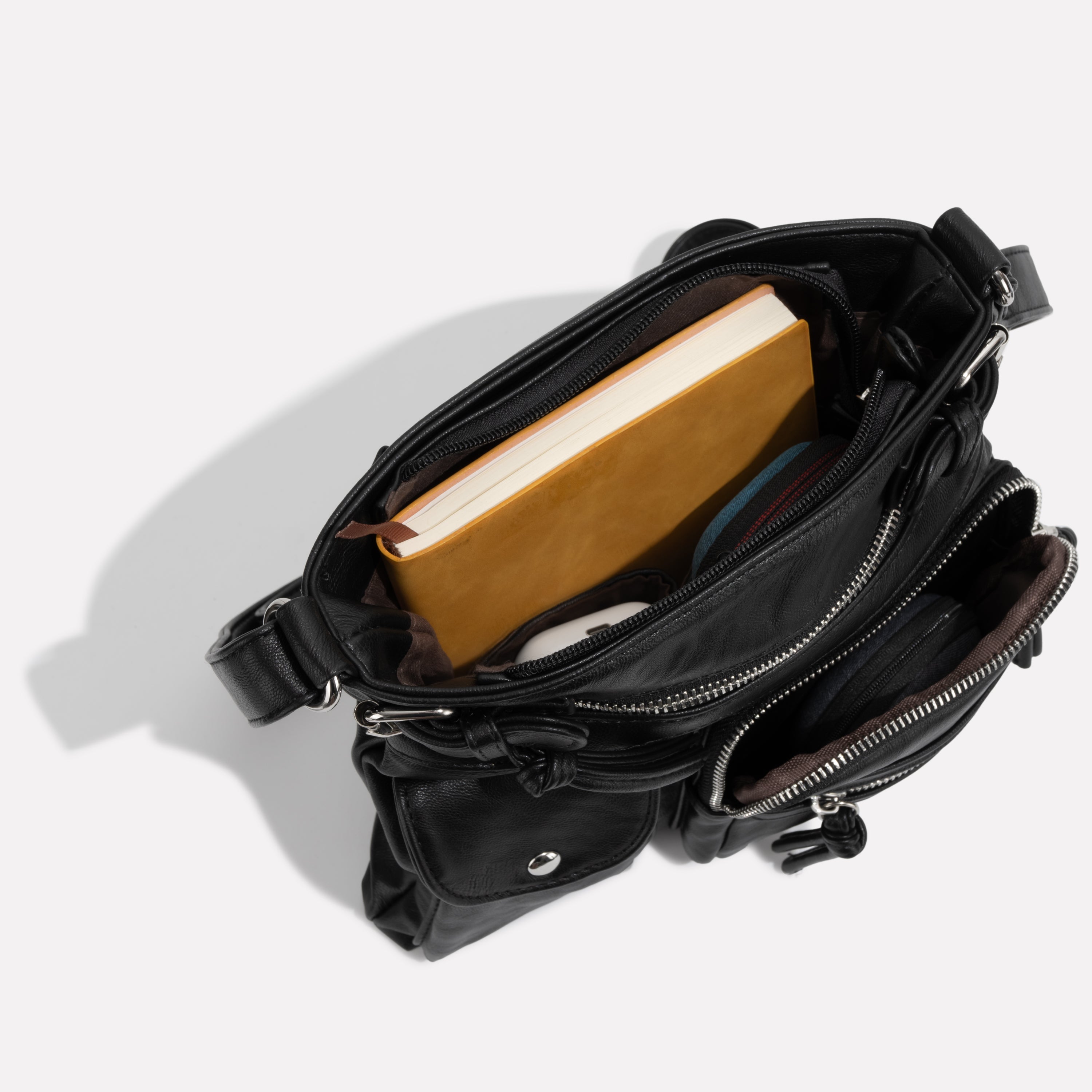 Kvinders Multifunktions Læder Skuldertaske