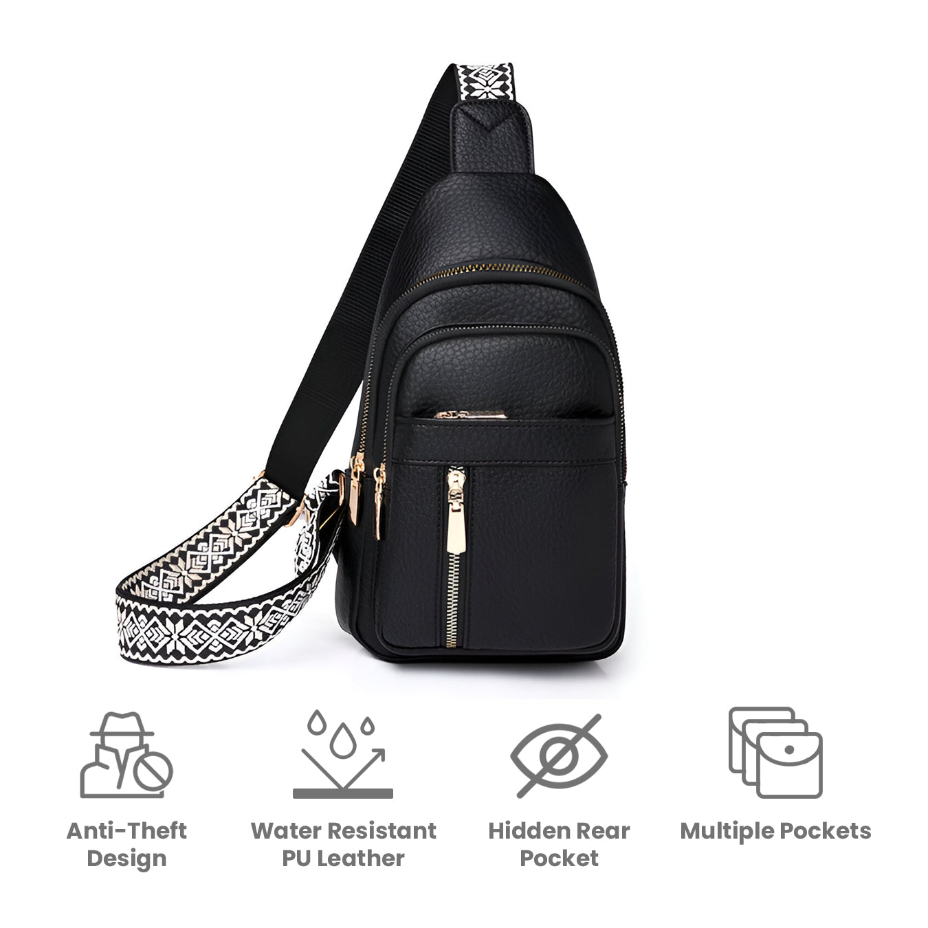 Casual Anti-tyveri Crossbody Taske